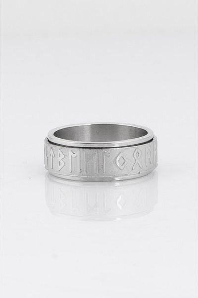 UKHWD SUPPLY 316L Steel Rustic Viking Rotating Men's Stress Ring