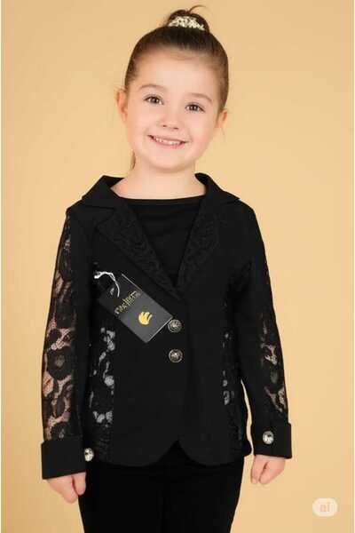 Store Lace Detailed Girl's Blazer Jacket