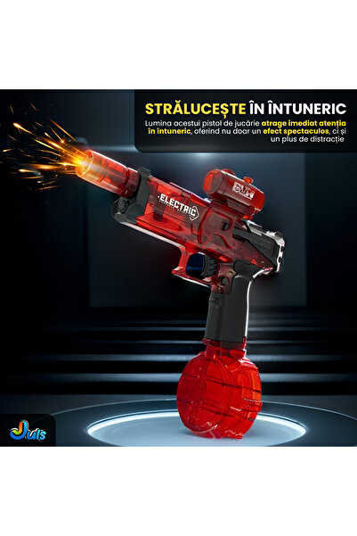 Full Abundance Електрическа водна играчка с мощна струя, интерактивен LED, зв...