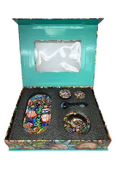 RICK AND MORTY Yeni Rick And Morty Premium 5 Parça Duman Smoking Set