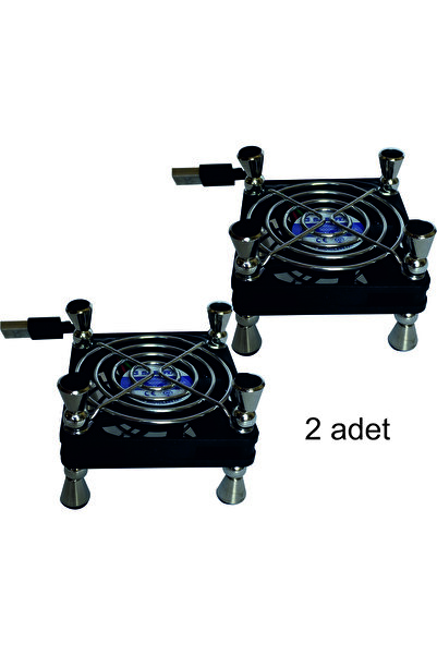 SAKOYA Usb Fan 60x60x45 Ayaklı Telli 2 Adet Laptop, Modem, Tv Soğutucu Dubal ...