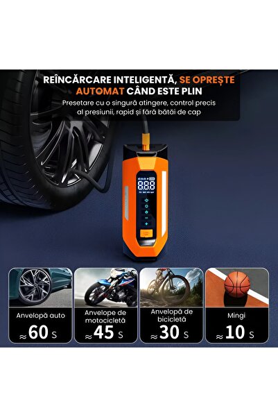 Full Abundance Εκκινητής 4 σε 1, ενισχυτής 12000 mAh, φακός LED και συμπιεστής αέρα