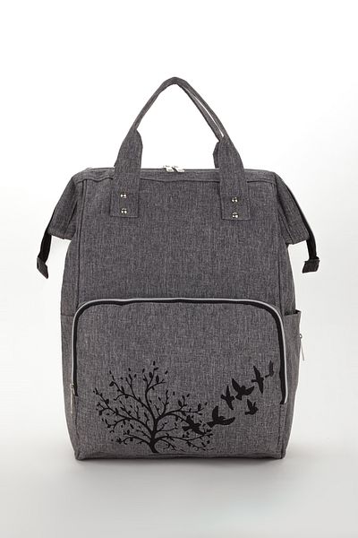 L&M LEGAS MODA Mother Baby Care Backpack with Thermal Bottle Holder and Stroller Hanger