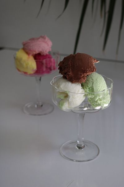 FARALYAHOME Papatya Model Double Glend Presentation Ice Cream Cup