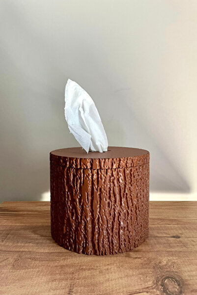Kreta3D Rustik Ahşap Peçetelik – Dekoratif Ağaç Kütük Görünümlü Banyo & Masa ...