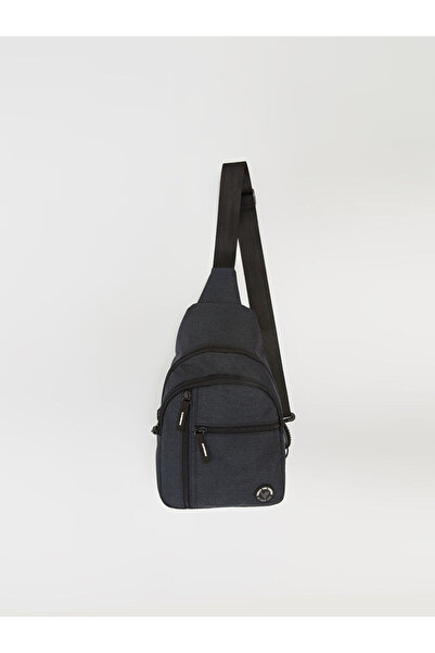 LC Waikiki Black Zippered Men's Chest Bag