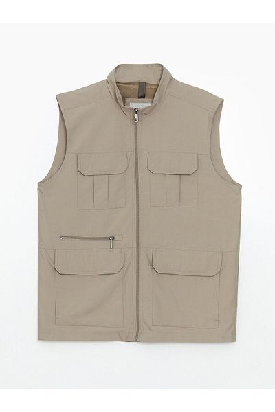LC Waikiki New Season Standard Style Stand Collar Men's Hunting Vest - S5Iq09Z8