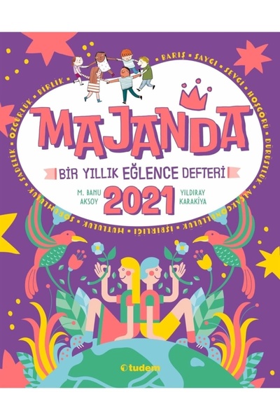 Tudem Yayınları Majanda 2021 دفتر الترفيه لمدة عام واحد Yıldray Karakiya 9786...