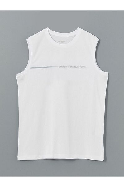 LC Waikiki Crew Neck Printed Men's Sleeveless T-Shirt