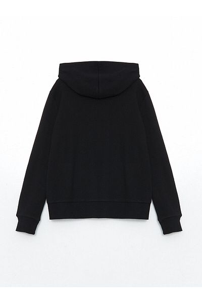 LC Waikiki New Season Hooded Girl's Zippered Sweatshirt - W52269Z4