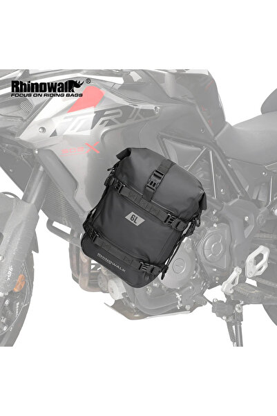 Rhinowalk 6l Su Geçirmez Crash Bar(Koruma Demiri) Çantası – Motosiklet & Atv Yan Çanta