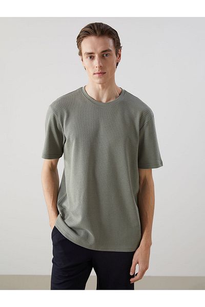 LC Waikiki New Season Crew Neck Short Sleeve Men's T-Shirt - S5Au04Z8