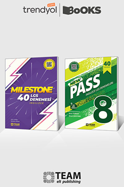 Team Elt Publishing Pass 8 & Milestone 40 yeni nesil LGS deneme sınavı seti *...