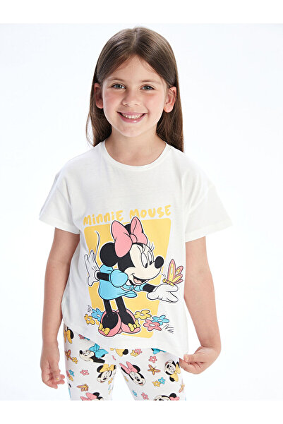 LC Waikiki Cey Nova Sezona Minnie Mouse Štampano Majica za devojčice