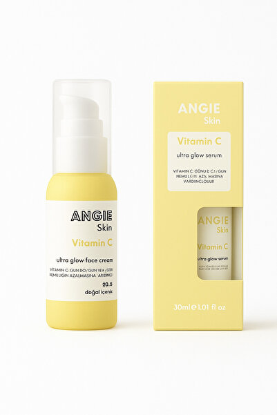 Angie Skin Vitamin C Serum & Nemlendirici Krem (%96.5 doğal içerik)
