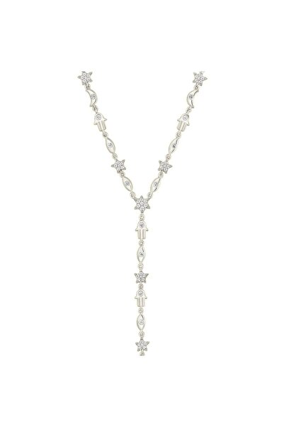neslyaccessories Fatma Annenin Eli Çelik Y Kolye