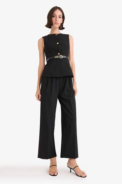 DeFacto New Season Wide Leg Regular Waist Trousers