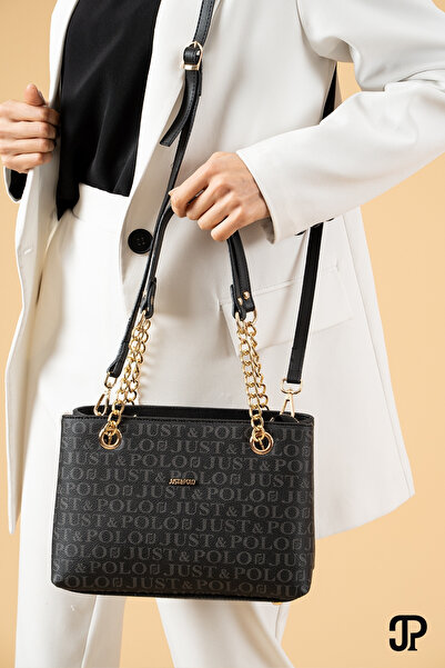 POLOGRAND London Originální taška přes rameno Just Polo Collection se 3 přihrádkami, luxusní měkká kůže s nastavitelným křížovým popruhem