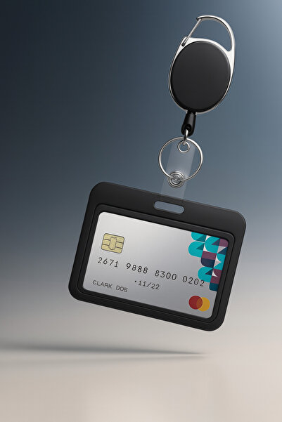 excarpin Premium Steel Case Yoyo Άθραυστο πλαστικό δοχείο κάρτας διπλό σετ μαύρο