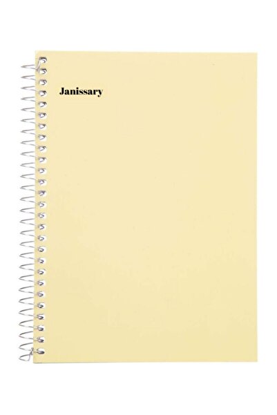 Janissary 8 ADET 72 Yaprak Okul Defteri PP Kapak Spiralli Defter A4  4 ÇİZGİLİ + 4 KARELİ