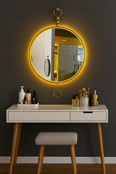 Lamra Dizayn Laarz Ayna Kablosuz Pilli Dekoratif duvar aynası