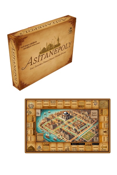MR MEZOPO Metropol Asitanepoly Old Istanbul Themed Real Estate Trading Game (Nostalgic Monopoly)