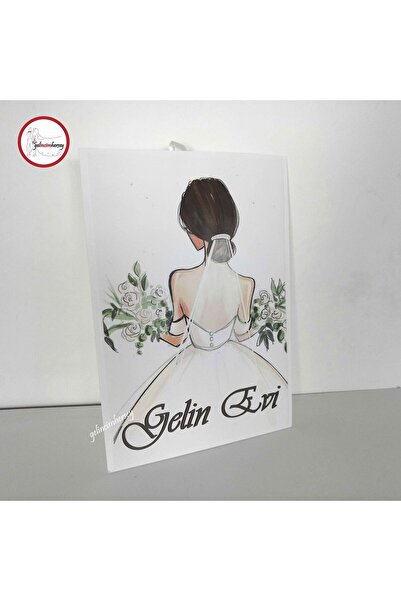 Gelincimherşey Gelin Evi Yazılı Kapı Veya Duvar Süsü
