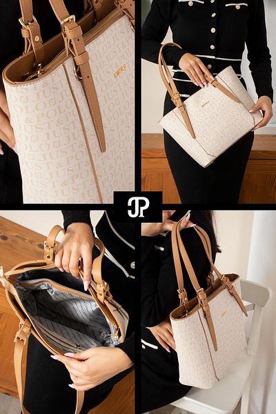 Just Polo Original Women's New Season 4 Compartment Luxury Soft Leather Adjustable Cross Strap Stylish Shoulder Bag