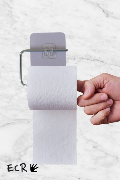 eldiven matik Super Strong Adhesive Square Toilet Paper Holder - Toilet Paper Hanger - Wc Paper Holder