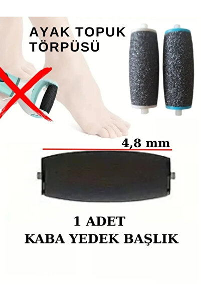 NaturalCharm Elektronik Ayak Törpüsü Için 1 Adet Silindir Yedek Başlık Sert Deri Giderici, Pürüzsüz Ayaklar Için