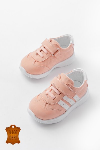 lina step Genuine Leather Orthopedic Lightweight Girls' First Step Baby Sports Shoes - Wide Fit