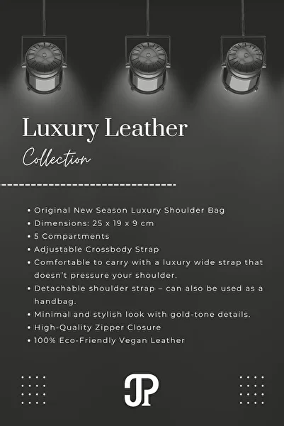 POLOGRAND London Original Just Polo Collection 5 Compartment Luxury Soft Leather Adjustable Cross Strap Shoulder Bag