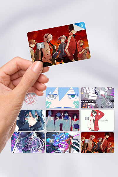 ZipZap Αυτοκόλλητο Anime με επικάλυψη κάρτας Mekakucity Actors Kagerou Projec...