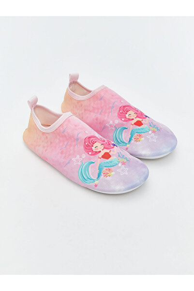 LC Waikiki Нови плажни обувки за момичета с щампа на русалка - S5BM36Z4