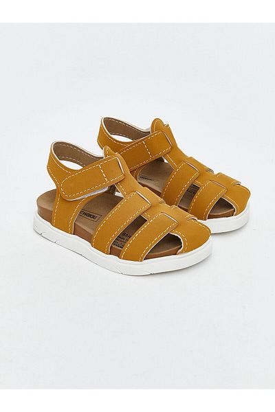 LC Waikiki New Season Suede Look Velcro Baby Boy Sandals - S5R170Z1