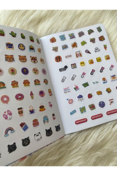 Crow Notebook 2025-2026 A5 Kır Çiçekleri İplik Dikiş Akademik Ajanda 15x21 Cm -107 Ad. Sticker Hediyeli - Lastikli