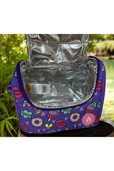 Adel Junior Backpack Happy Girl Okul Çantası Beslenme Çantası ve Kalemlik 3'lü Set