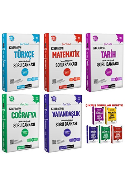 Pegem Akademi Yayıncılık PEGEM 2026 KPSS LİSANS EZBERBOZAN SORU BANKASI SETİ+...