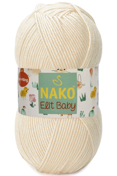 Genel Markalar Elit Baby Tüylenmeyen Bebek El Örgü Ipi Renk Kodu: 11451 Badem