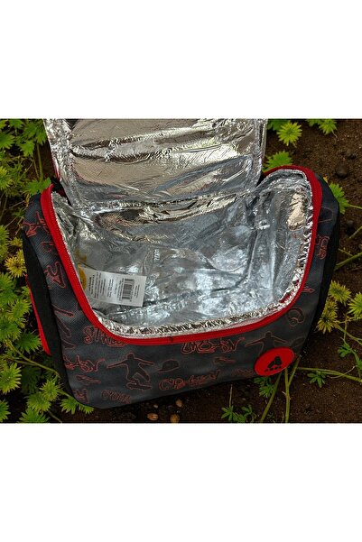 Adel Junior Backpack SKate Boarding Okul Çantası Beslenme Çantası ve Kalemlik 3'lü Set