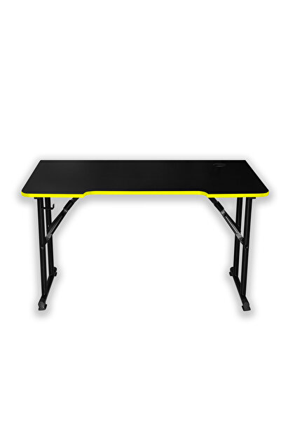 XMAX / JetKur Siyah MDF Bilgisayar Oyuncu Masası 120x60cm Sallanmaz Metal Ayaklı - Pratik Kurulum