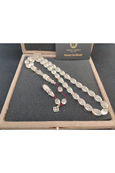 İskeçe Tesbih قطعة جمالية من سيمل مع صندوق VIP 28.86 غرام. قلم كامل منحوت من ...