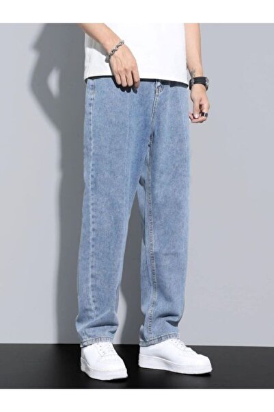 viking's line Erkek Buz Mavi Baggy Jeans