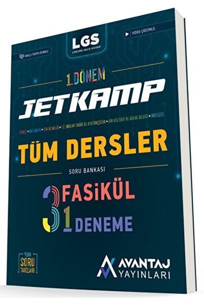 AVANTAJ YAYINLARI Avantaj 8. Sınıf Lgs 1. Dönem Jetkamp Soru Bankası 2023