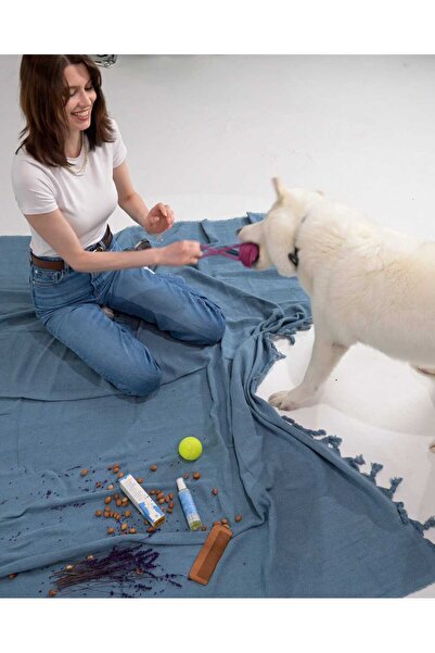 Holidog Köpek Diş Ipi Isırma Halatı Dayanıklı Orijinal Tenis Toplu El Yapımı At-getir Çekiştirme Oyuncağı