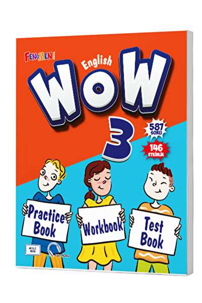 Fenomen Yayıncılık Fenomen Okul 2026 3. Sınıf Wow English Practice Book + Wor...