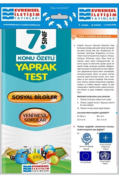 Evrensel İletişim Yayınları Evrensel İletişim 7. Sınıf Sosyal Bilgiler Yeni N...