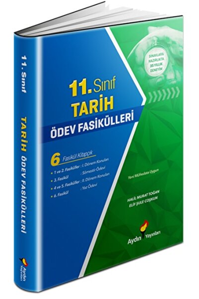 Aydın Yayınları AYDIN 11.SINIF TARİH ÖDEV FASİKÜLLERİ