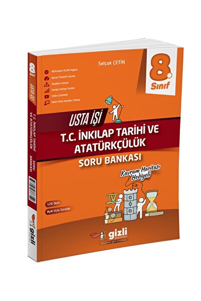 Gizli Yayınları Gizli Yayınları 2025 8. Sınıf İnkılap Tarihi Usta İşi Soru Ba...
