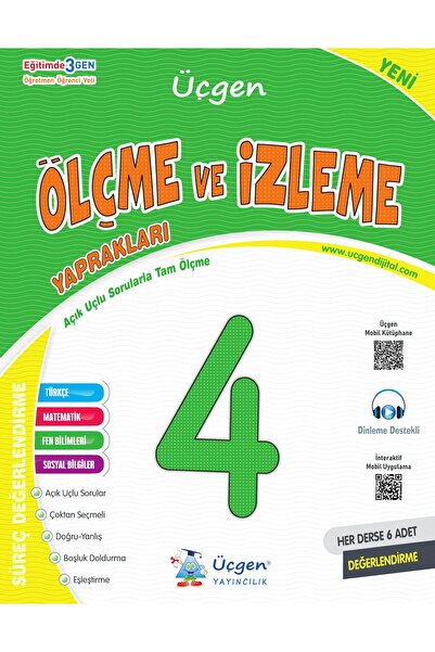Üçgen Yayıncılık Üçgen 2025 4. Sınıf Süreç Ve Ölçme Değerlendirme 6 Lı Sınav Kitabı